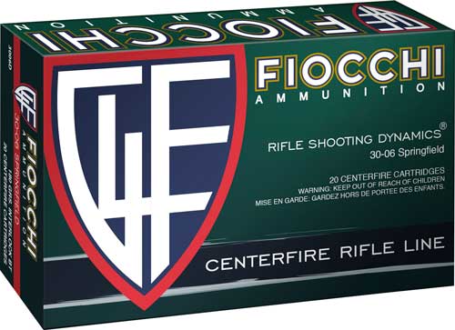 Fiocchi 3006D Field Dynamics Jacketed Soft Point 180 Grain .30-06 Springfield