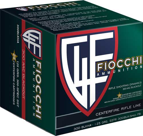 Fiocchi .300 AAC Blackout Hyperformance 125gr SST Ammo