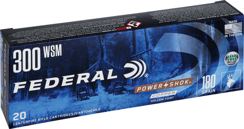 Federal .300 WSM Power-Shok 180gr JSP Ammo