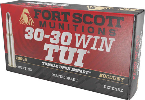 Fort Scott Munitions 3030130SCV Tumble Upon Impact (TUI) Solid Copper Spun 130 Grain .30-30 Winchester 2393 fps