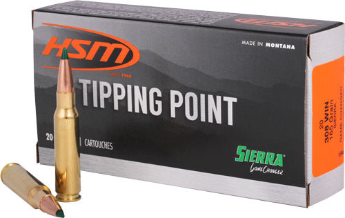 HSM .308 Win Tipping Point 165gr Sierra GameChanger Ammo