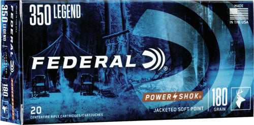 Federal Power-Shok Rifle Ammo 350 Legend 180 gr. SP 20 rd.