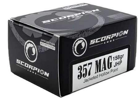 SCORPION 357 MAG 158GR JHP 20RD 10BX/CS