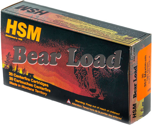 HSM .357 Maximum Bear Load 180gr Solid Ammo