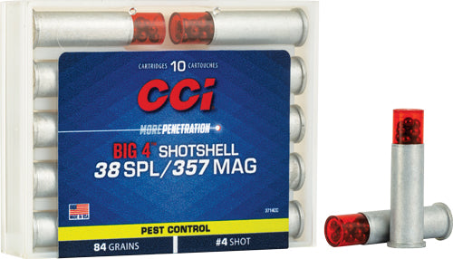 CCI .38 Special/.357 Mag Big 4 Shotshell 84gr #4 Shot