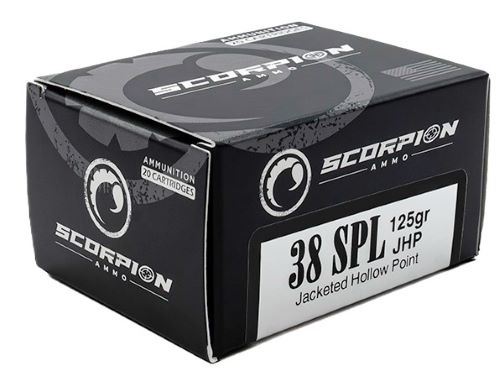 SCORPION 38SPL 125GR JHP 20RD 10BX/CS