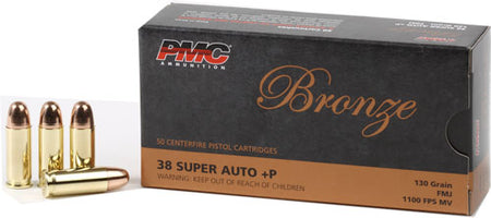 PMC .38 Super Bronze 130gr FMJ Ammo