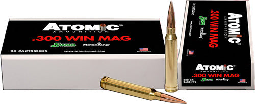 Atomic .300 Winchester Mag Sierra MatchKing 220gr BTHP Ammo