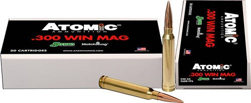 Atomic .300 Winchester Mag Sierra MatchKing 220gr BTHP Ammo