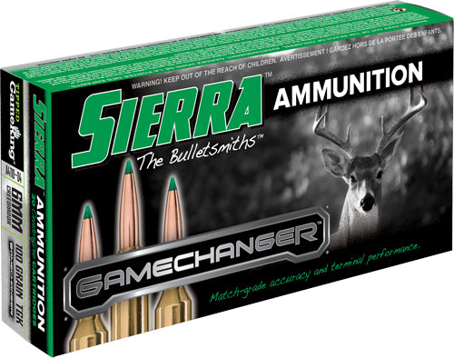 Sierra 6mm Creedmoor GameChanger 100gr Tipped GameKing Ammo