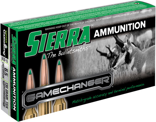 Sierra 6.5mm Creedmoor GameChanger 130gr Tipped GameKing Ammo