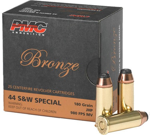 PMC .44 S&W Special Bronze 180gr JHP Ammo