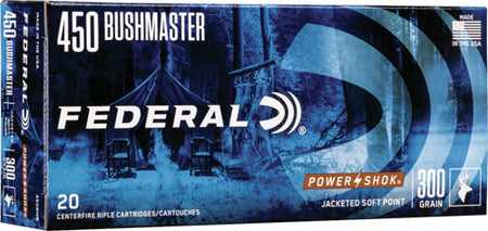 Federal .450 Bushmaster PowerShok 300gr JSP Ammo