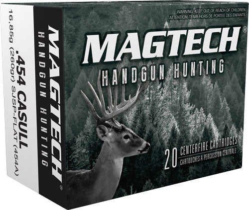 Magtech .454 Casull 260gr SJSP Flat Ammo