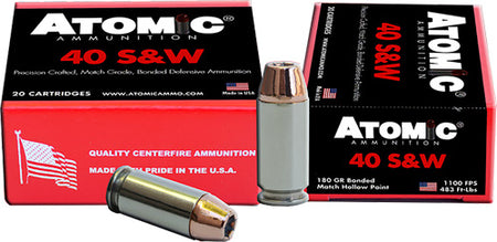 Atomic 456   180 Grain .40 S&W 1100 FPS