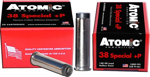 Atomic .38 Special 148gr Lead HP Ammo