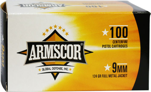 Armscor 9mm Luger / Parabellum Value Pack 124gr FMJ Ammo