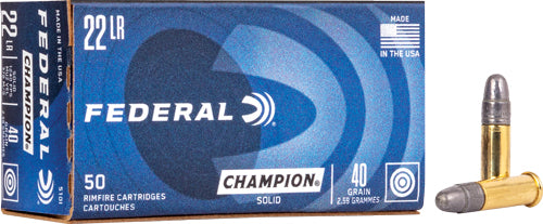 Federal .22 LR Champion Training 40gr LRN Ammo
