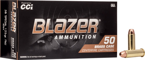 CCI Blazer .38 Special 125gr Brass FMJ Ammo