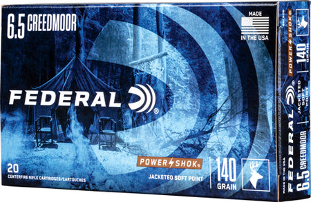 Federal 6.5mm Creedmoor PowerShok 140gr JSP Ammo