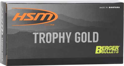 HSM 6mm ARC Trophy Gold 95gr Berger VLD JHP Ammo