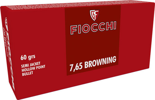 Fiocchi 70765400 Classic Line Jacketed Hollow Point 60 Grain .32 ACP