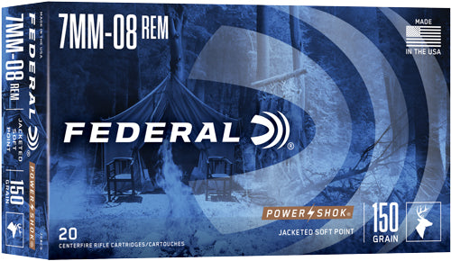 Federal 7mm-08 Remington PowerShok 150gr JSP Ammo