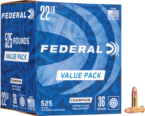 Federal .22 LR Champion Training 36gr CPHP Ammo