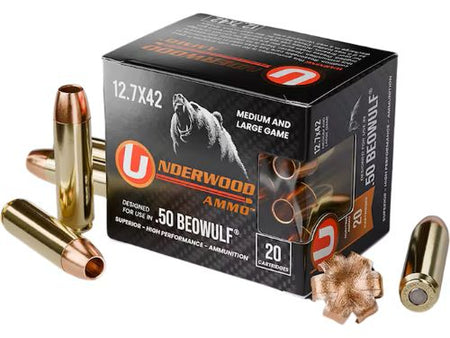 UNDERWOOD 50 BEOWULF 275GR JHP 20RD 10BX/CASE