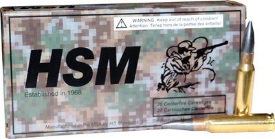 HSM .308 Win / 7.62x51mm Match Sierra HPBT Tungsten-Coated Subsonic 175gr JHP Ammo