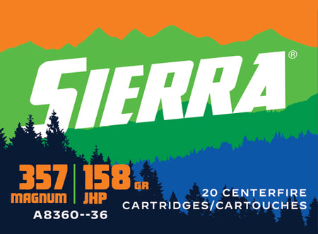 Sierra .357 Magnum Outdoor Master 158gr JHP Ammo