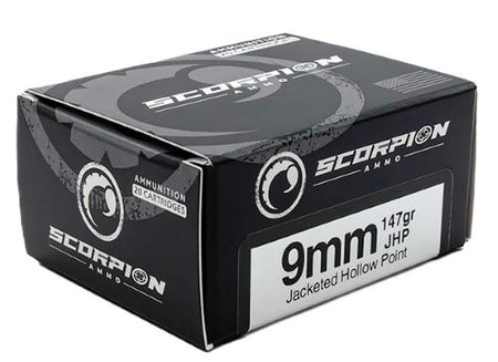 SCORPION 9MM LUGER 147GR JHP 20RD 10BX/CS