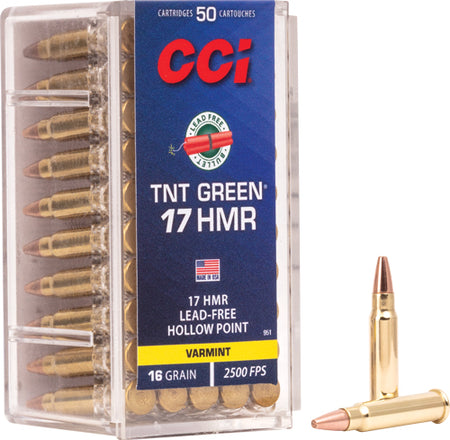 CCI .17 HMR Varmint 16gr TNT Green HP Ammo