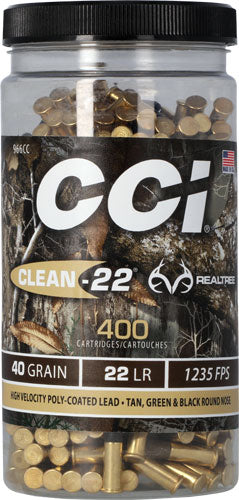 CCI .22 LR Clean-22 40gr LRN Ammo