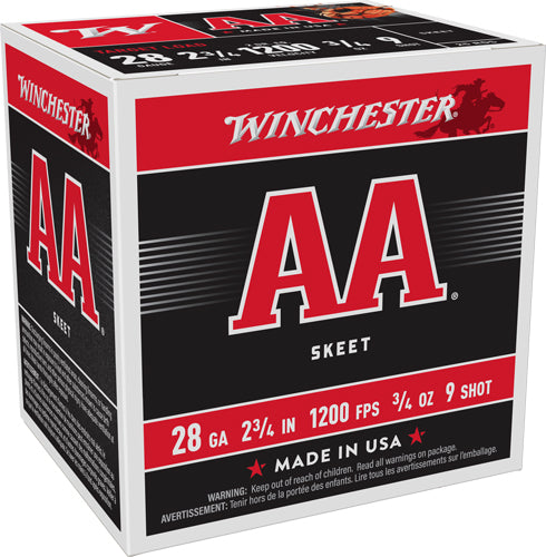 Winchester AA Skeet 28 Gauge 2 3/4" 3/4 oz #9 Shot