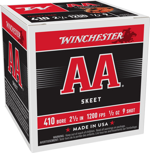 Winchester AA Target .410 Bore 2.5 in 1/2 oz #9