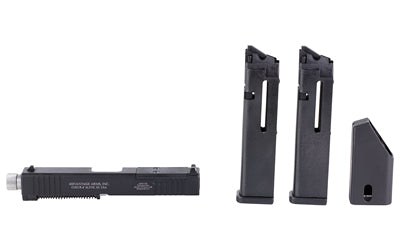 Advantage Arms Conversion Kit, Dag-C-MOD, 22 LR, 4.02" Threaded Barrel, Fits PSA Dagger, Matte Finish, Black, Fixed Sights, 15 Rounds, 2 Magazines, Includes Range Bag AACDAG-C-MOD