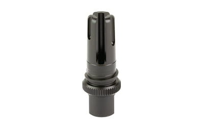 Advanced Armament Corp Blackout, Flash Hider, 762NATO, 5/8X24 Thread Pitch, Fits 51T Mount For 13.7"/13.9" Barrels, SCARmor Finish, Black, Polymer Witness Block 65034