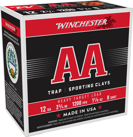Winchester AAM128   12 Gauge  1-1/8oz #8 1200 FPS.