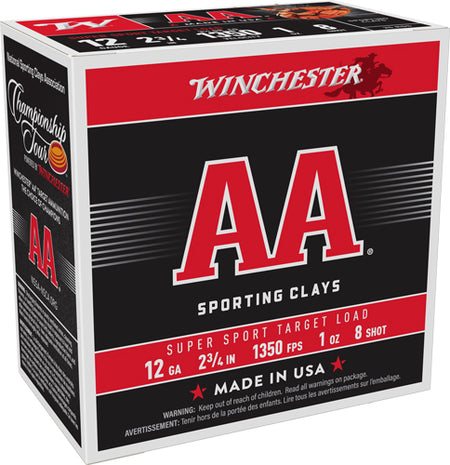 Winchester AASCL128   12 Gauge   #8 1300 FPS.