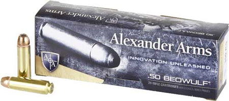 Alexander Arms .50 Beowulf 350gr Hornady XTP Hollow Point Ammo