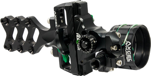 AXCEL BOW SIGHT ACCU HUNTER SINGLE PIN GREEN .019 W/SCOPE