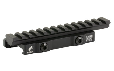 American Defense Mfg. AD-1700, Quick Detach Riser Mount, Fits Picatinny, Anodized Finish, Black AD-1700-XLR-STD