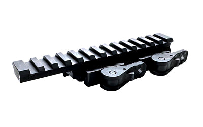 American Defense Mfg. AD-1700, Quick Detach Riser Mount, Titanium Lever, Fits Picatinny, Anodized Finish, Black AD-1700-XLR-TL