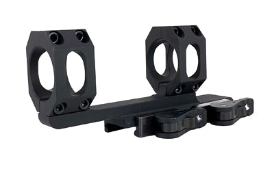 American Defense Mfg. AD-RECON Scope Mount, Dual Quick Detach,  Vertical Spit Rings, 2" Offset, 34MM, Standard Height, TAC Aluminum Levers, Black AD-RECON-34-TAC