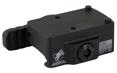 American Defense Mfg. AD-RMR, Quick Detach Mount, Left Hand Lever, Low, Fits Trijicon RMR, Anodized Finish, Black AD-RMR-LW-L-STD