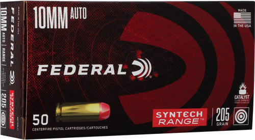 Federal 10mm Auto Syntech Range 205gr Total Syntech Jacket Ammo