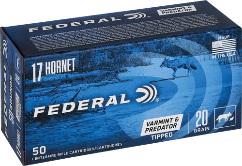 Federal .17 Hornet Varmint & Predator 20gr Tipped Varmint Ammo