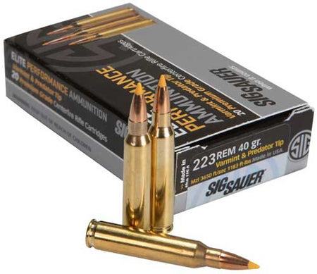 Sig Sauer .223 Rem Elite Varmint & Predator 40gr Extreme Expansion Tip Ammo