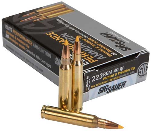 Sig Sauer .223 Rem Elite Varmint & Predator 40gr Extreme Expansion Tip Ammo